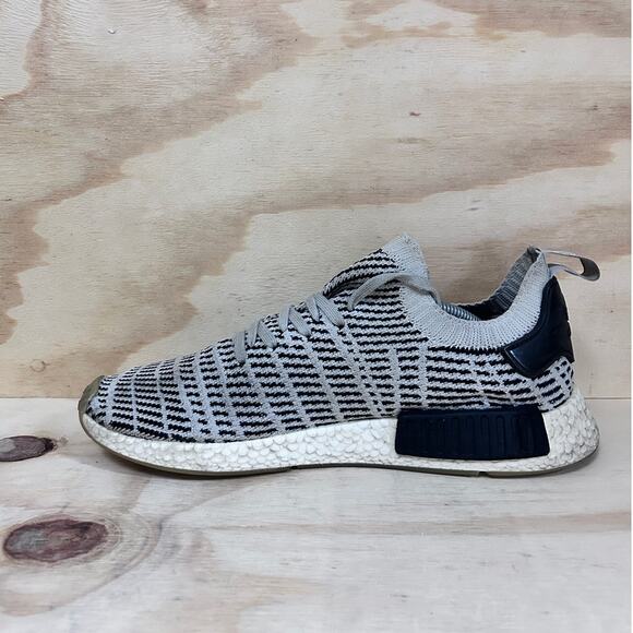 Adidas - NMD_R1 STLT Primeknit - Running Shoes - Gray - Men's - 13 - ART CQ2387 - Picture 4 of 9